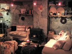 Chalet Ambroise - (fr)The living room with log burner