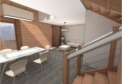 Appt. Chalet Cendré, 3 - Appartement 3, pièce à vivre (1)