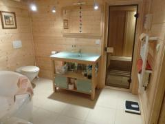Chalet des Champs - Salle de bains (rdc) avec sauna