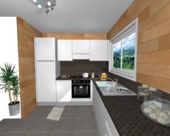 Les Chalets des Cîmes, No. 6 - Perspective cuisine