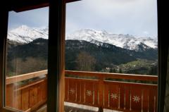 Chalet de Veroce - La vue depuis le balcon