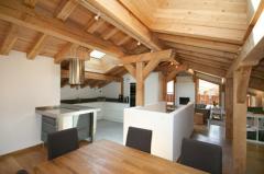 Chalet Ibex - Le salle à manger et la cuisine