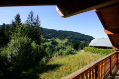 Chalet les Mûres - Vue depuis balcon chambre