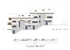 Appt. Les Chalets des Frasses, B3 - Facade est