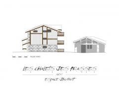 Appt. Les Chalets des Frasses, B3 - Facade nord