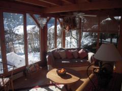 Chalet La Chapeline - (fr)The conservatory sitting room