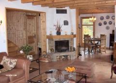 Chalet Le Charnier - (fr)The sitting room and built in fire
