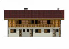 Land Clos Gex - Plan du bâtiment proposé pour le terrain - façade Sud