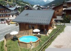 Chalet du Coin - (fr)The garden and pool