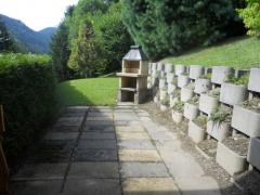 Chalet Croc Blanc - La terrasse BBQ