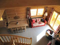 Demi Chalet La Cascade - (fr)The living room from the gallery
