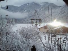 Ferme Samoens - La vue en hiver