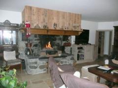 Appt. Visigny - (fr)Open fireplace in the living room