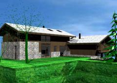 Chalet Les Fleurs des Seytroux 2 - Modèle 3D du projet fini.