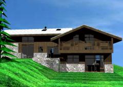 Chalet Les Fleurs des Seytroux 2 - Modèle 3D du projet fini.