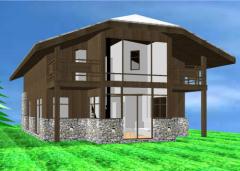 Chalet Les Fleurs des Seytroux 1 - Modèle 3D du produit fini