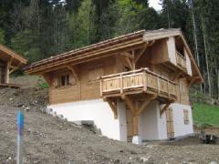 Grand Chalet la Foret - (fr)Side and front elevations and balconies