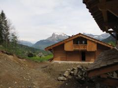 Grand Chalet la Foret - (fr)The back of the chalet and the views beyond