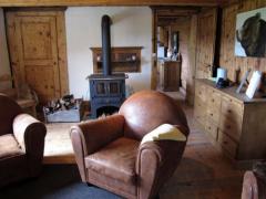 Chalet Alpage Le Fouyet - (fr)Living room with log burner