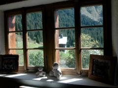 Chalet Alpage Le Fouyet - (fr)Living room window and view outside