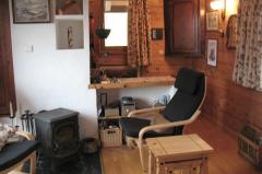 Chalet Frasserands - Le séjour avec coin bureau