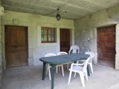 Ferme Le Jour Bleu - Appartement 1, terrasse