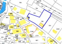 Land Bas Thex - (fr)The position of the plot within the hamlet