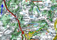 Land near La Baume - Carte de la région