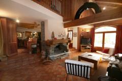Chalet Nant Favre - Le séjour et cheminée