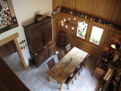 Chalet Plein Sud - (fr)The dining area, taken from the mezzanine gallery