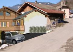 Chalet du Rocher, Appt. T2b - (fr)Access to the parking area from the road