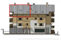 Appt. Solarets 445-458K - Facade nord ouest, Appt 33