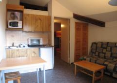 Appt. Soleil Blanc - Séjour/Kitchenette