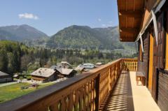 Chalet Sur Le Char - Le balcon et la vue
