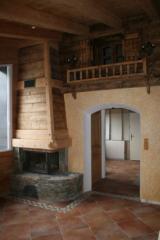 Farm and Barn Van Houcke - (fr)Living room and fireplace