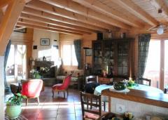 Chalet Verney - (fr)Living room - sitting area with fire