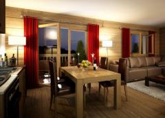 Appt. Les Chalets du Villaret, A001 - Exemple - pièce à vivre