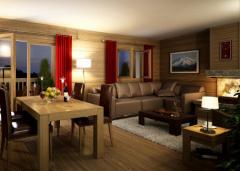 Appt. Les Chalets du Villaret, A001 - Exemple - salon / séjour